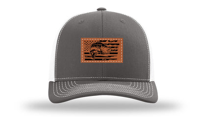 Bass Flag 2 Leather Patch Richardson 112 Hat