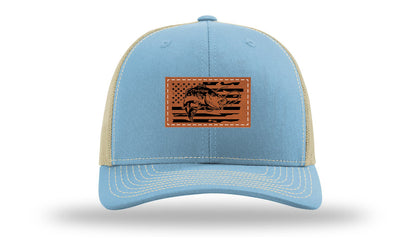 Bass Flag 2 Leather Patch Richardson 112 Hat