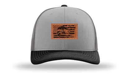 Bass Flag 2 Leather Patch Richardson 112 Hat