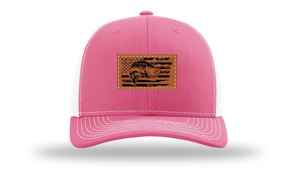 Bass Flag 2 Leather Patch Richardson 112 Hat