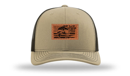 Bass Flag 2 Leather Patch Richardson 112 Hat