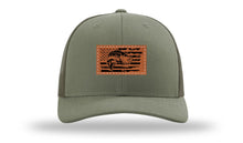 Load image into Gallery viewer, Bass Flag 2 Leather Patch Richardson 112 Hat
