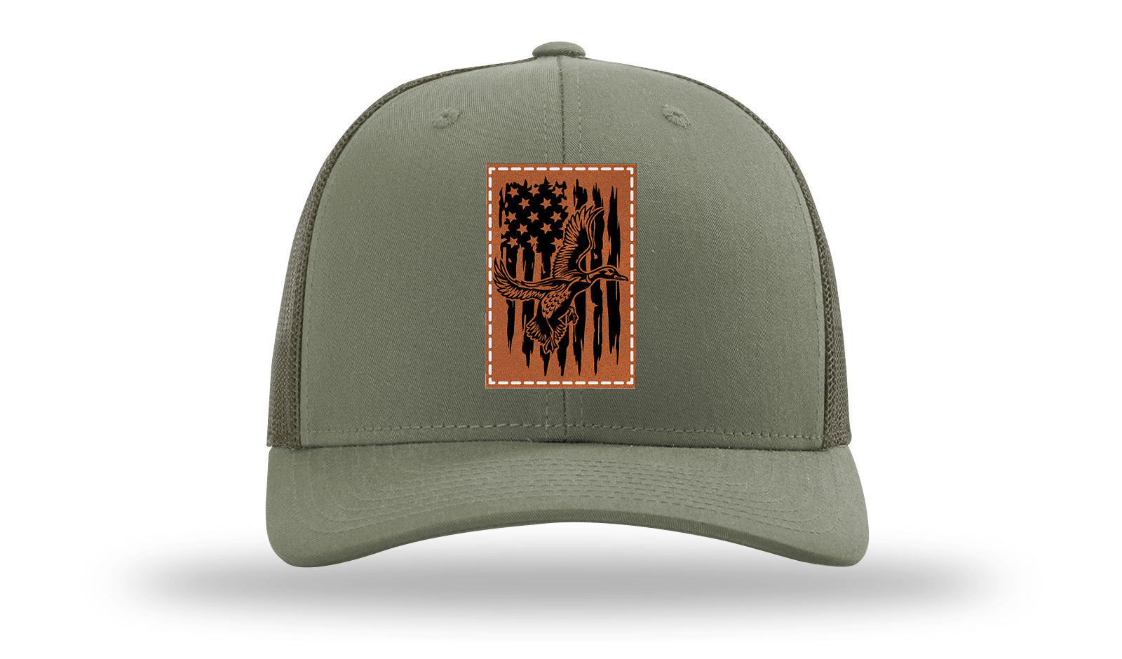 Duck Flag Leather Patch Richardson 112 Hat-Loden