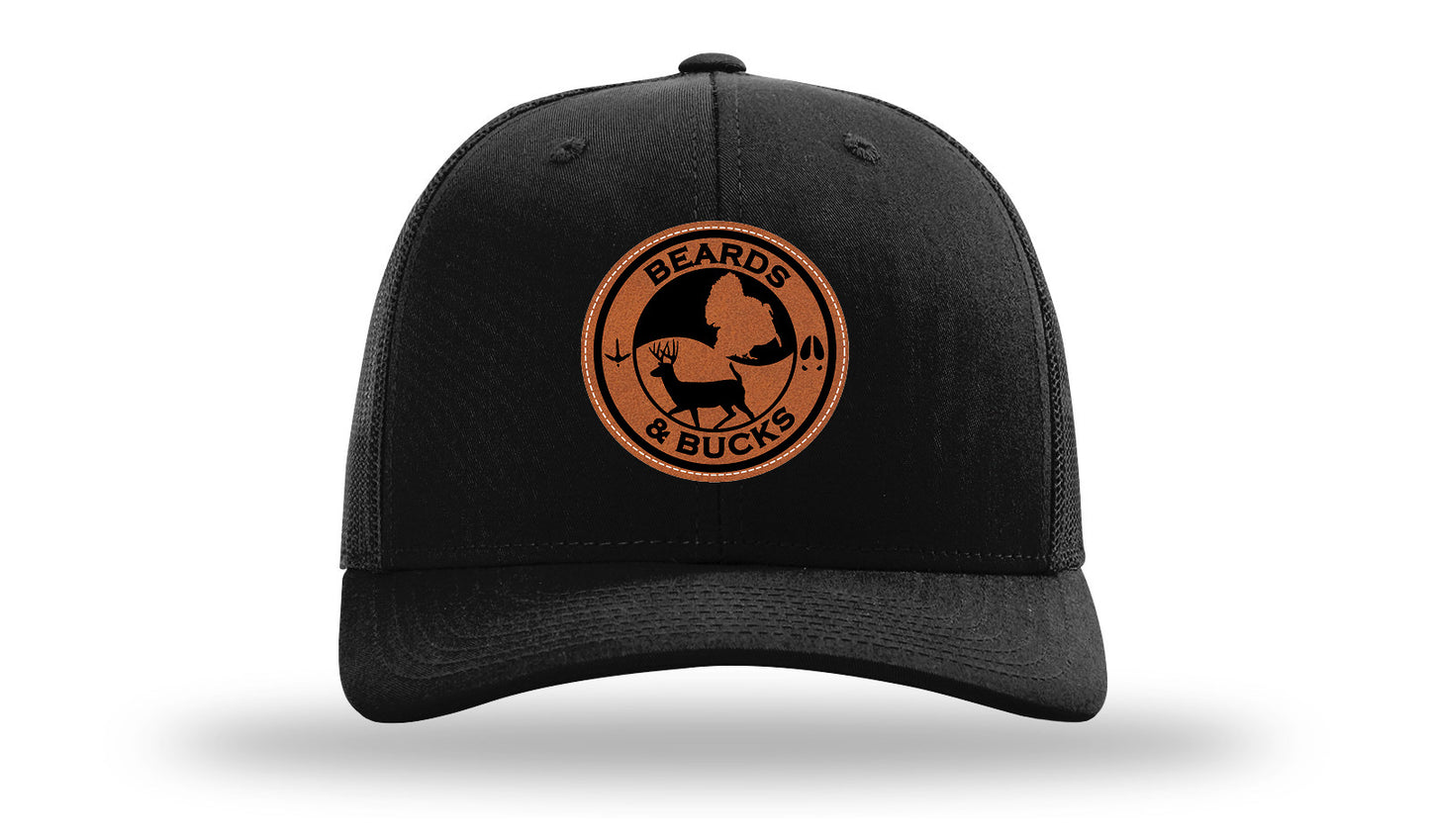 Beards & Bucks Leather Patch Richardson 112 Hat-Black