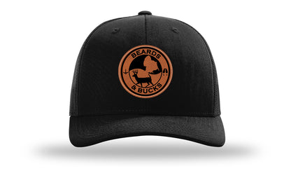 Beards & Bucks Leather Patch Richardson 112 Hat-Black