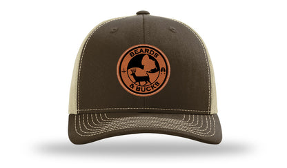 Beards & Bucks Leather Patch Richardson 112 Hat-Brown / Khaki