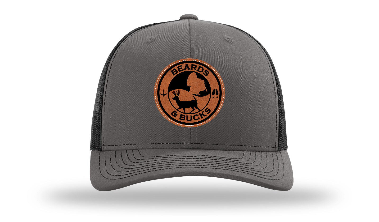 Beards & Bucks Leather Patch Richardson 112 Hat-Charcoal / Black
