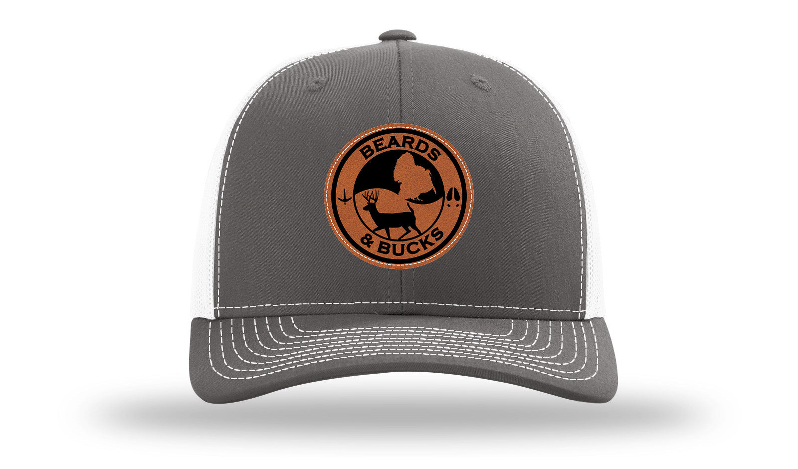 Beards & Bucks Leather Patch Richardson 112 Hat-Charcoal / White