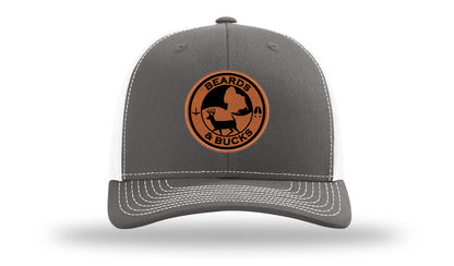 Beards & Bucks Leather Patch Richardson 112 Hat-Charcoal / White