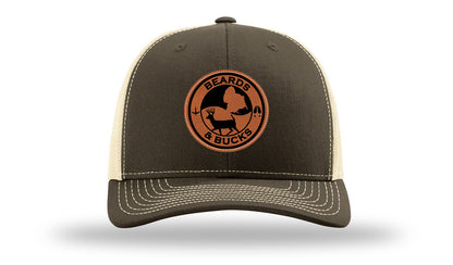Beards & Bucks Leather Patch Richardson 112 Hat-Chocolate Chip/  Birch