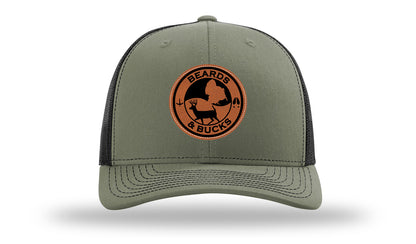 Beards & Bucks Leather Patch Richardson 112 Hat-Loden / Black