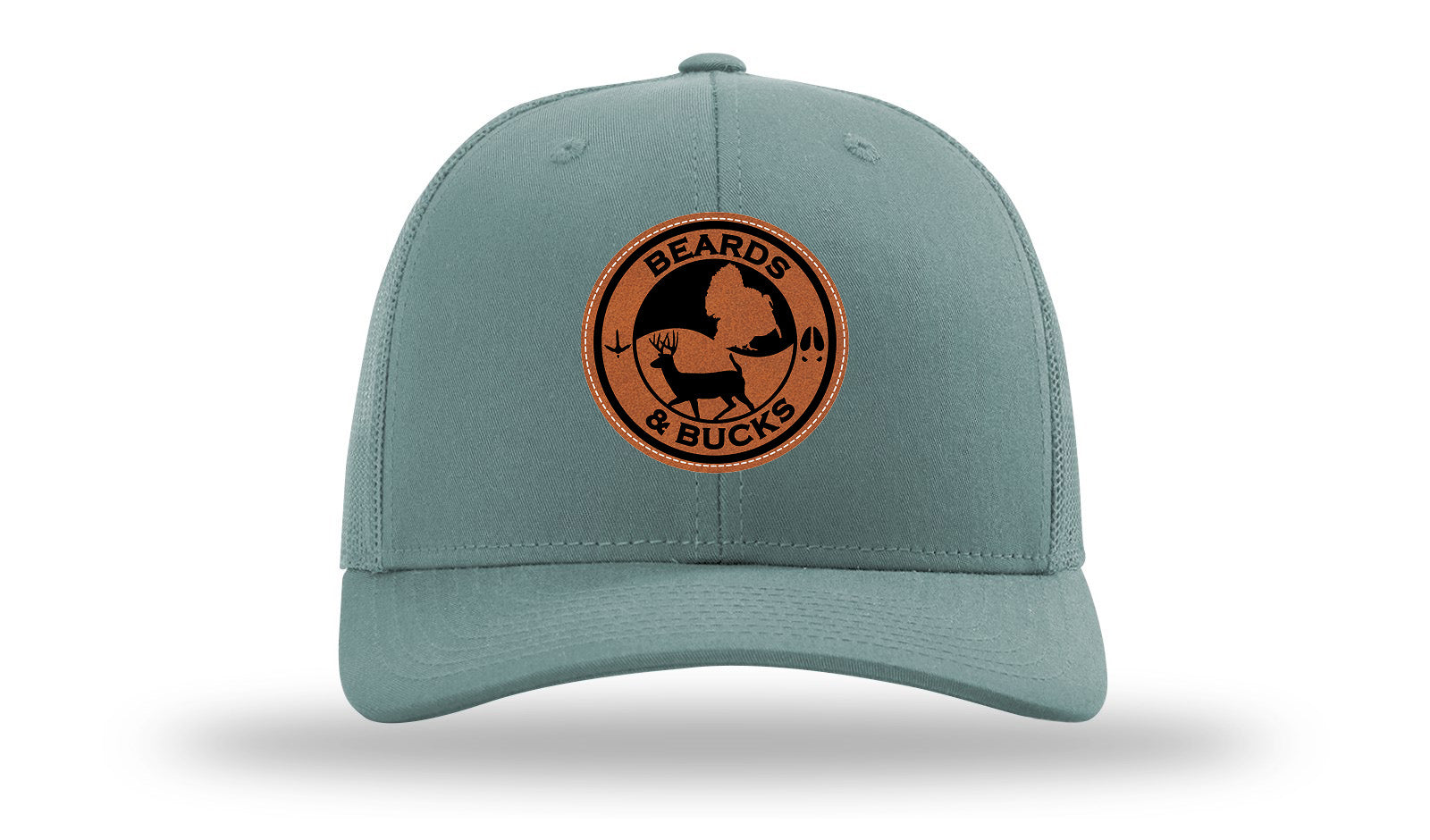 Beards & Bucks Leather Patch Richardson 112 Hat-Smoke Blue