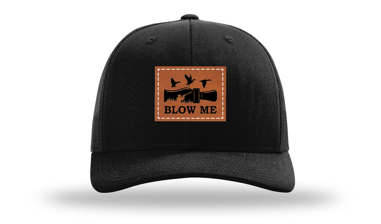 Blow Me Leather Patch Richardson 112 Hat