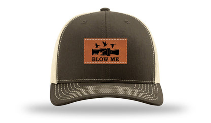 Blow Me Leather Patch Richardson 112 Hat
