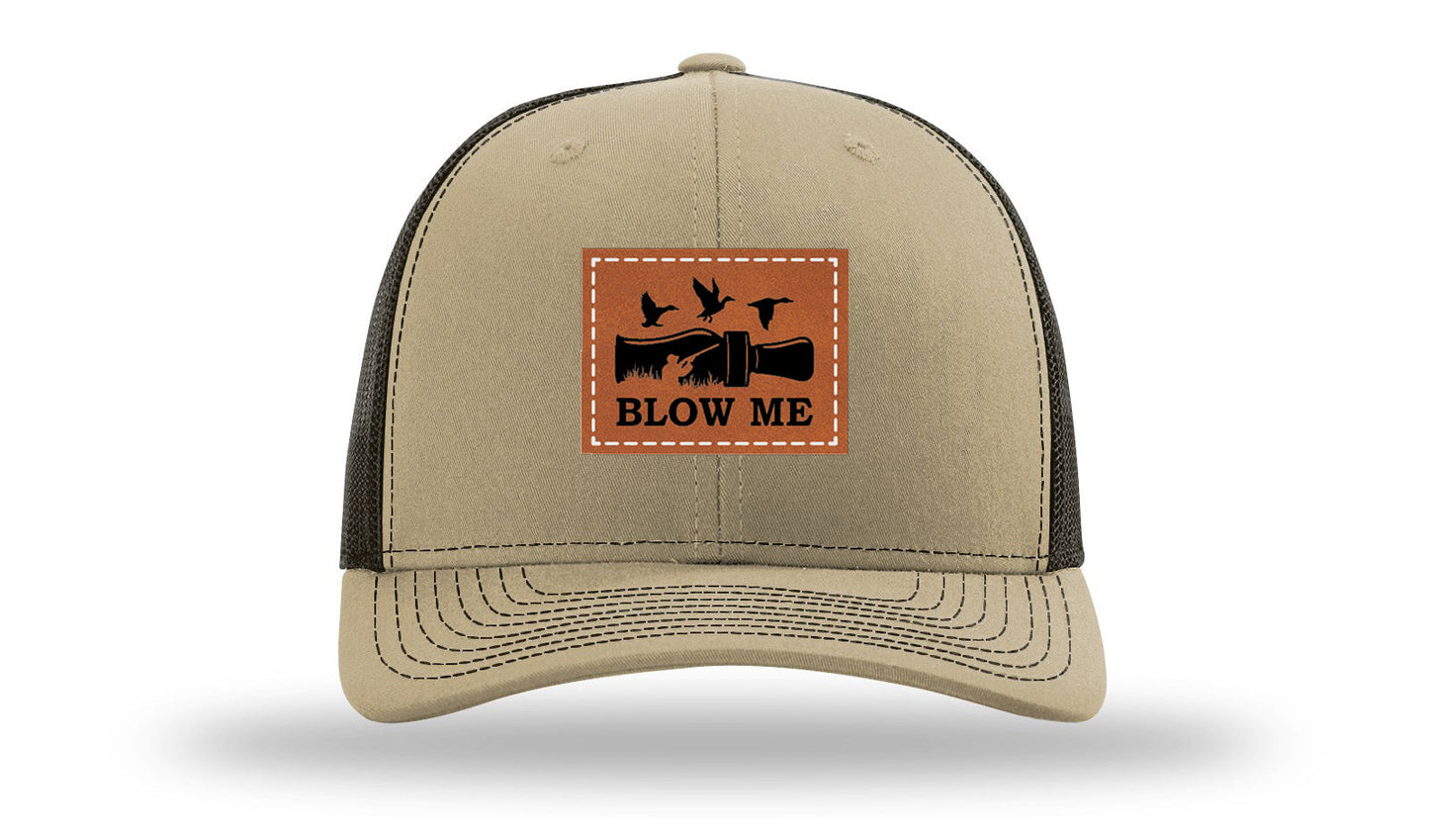 Blow Me Leather Patch Richardson 112 Hat