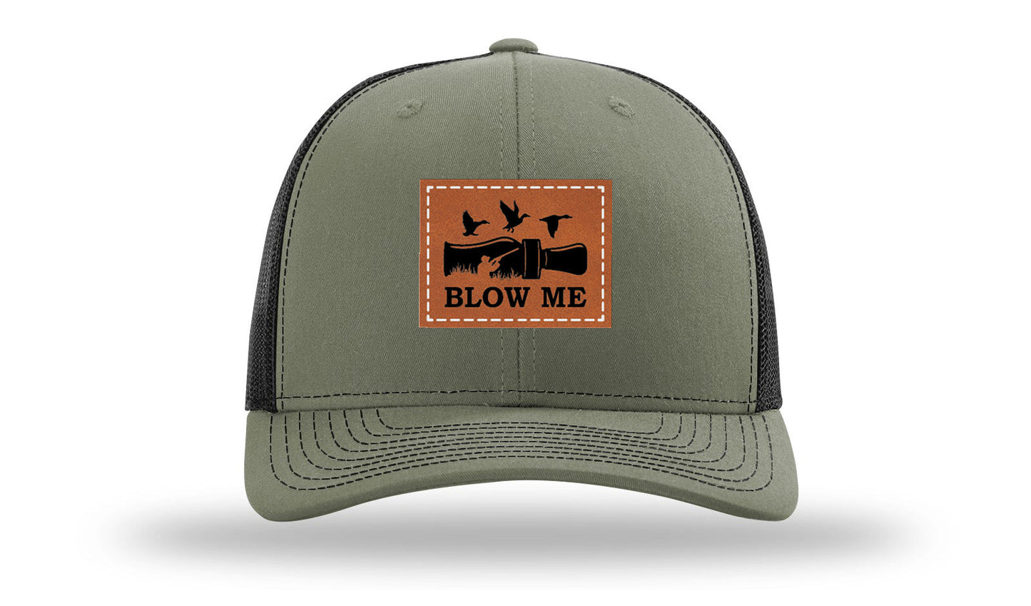 Blow Me Leather Patch Richardson 112 Hat