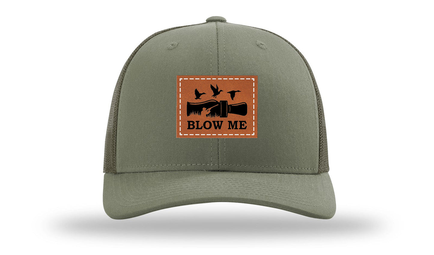 Blow Me Leather Patch Richardson 112 Hat