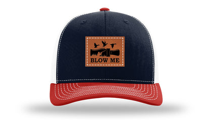 Blow Me Leather Patch Richardson 112 Hat