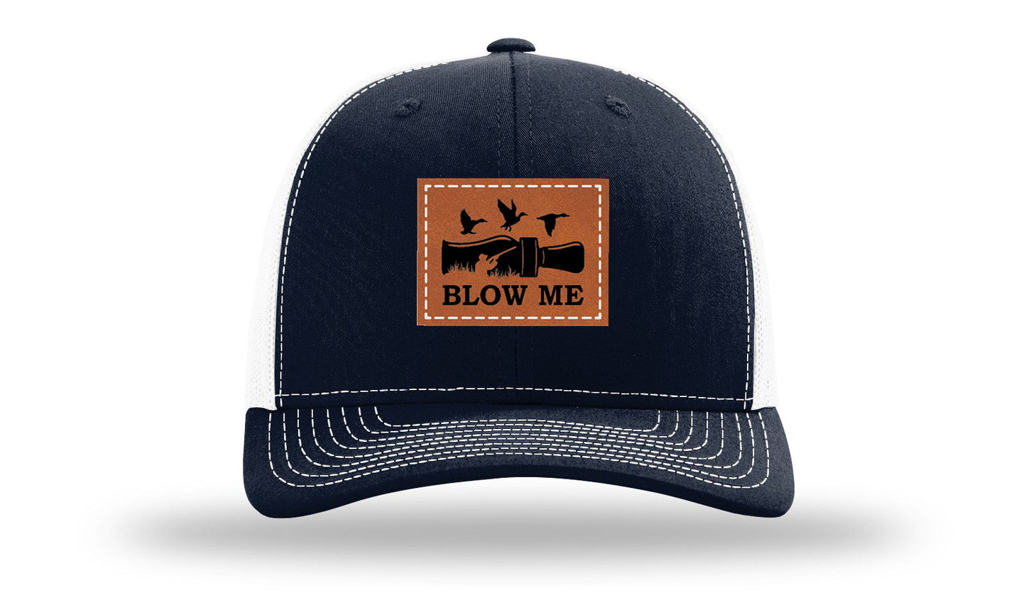 Blow Me Leather Patch Richardson 112 Hat
