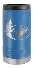 Load image into Gallery viewer, Elk and Trees Laser Engraved Slim Can Insulated Koosie
