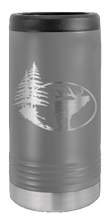Load image into Gallery viewer, Elk and Trees Laser Engraved Slim Can Insulated Koosie
