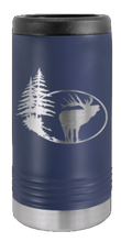 Load image into Gallery viewer, Elk and Trees Laser Engraved Slim Can Insulated Koosie
