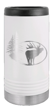 Load image into Gallery viewer, Elk and Trees Laser Engraved Slim Can Insulated Koosie
