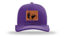Load image into Gallery viewer, Elk In Trees Leather Patch Richardson 112 Hat
