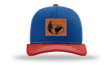 Load image into Gallery viewer, Elk In Trees Leather Patch Richardson 112 Hat
