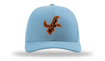 Duck Leather Patch Richardson 112 Hat-Columbia Blue