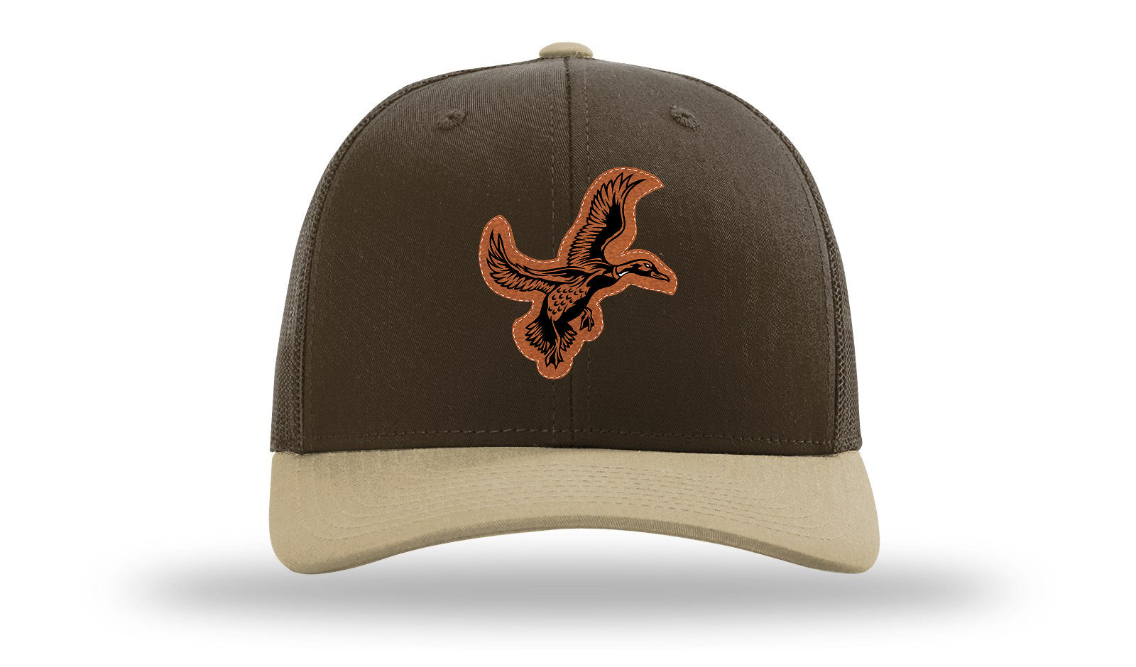 Duck Leather Patch Richardson 112 Hat-Brown / Khaki - CMB