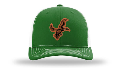 Duck Leather Patch Richardson 112 Hat-Kelly / White