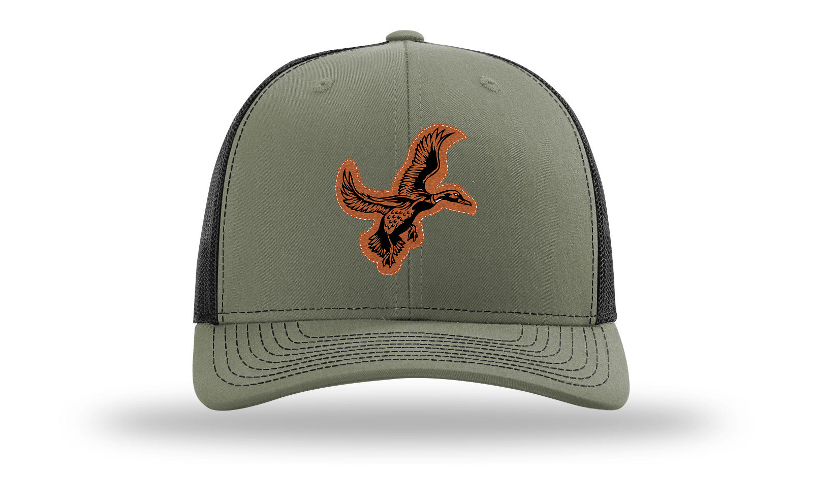 Duck Leather Patch Richardson 112 Hat-Loden / Black