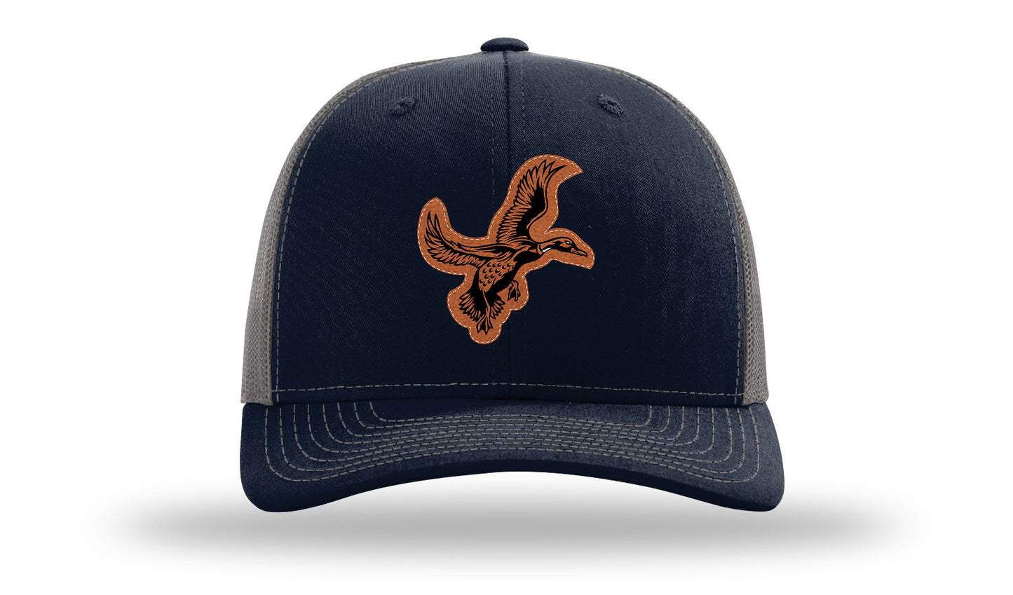 Duck Leather Patch Richardson 112 Hat-Navy / Charcoal