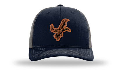 Duck Leather Patch Richardson 112 Hat-Navy / Charcoal