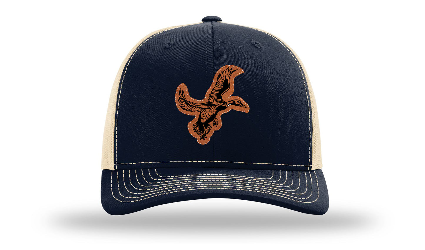 Duck Leather Patch Richardson 112 Hat-Navy /  Khaki
