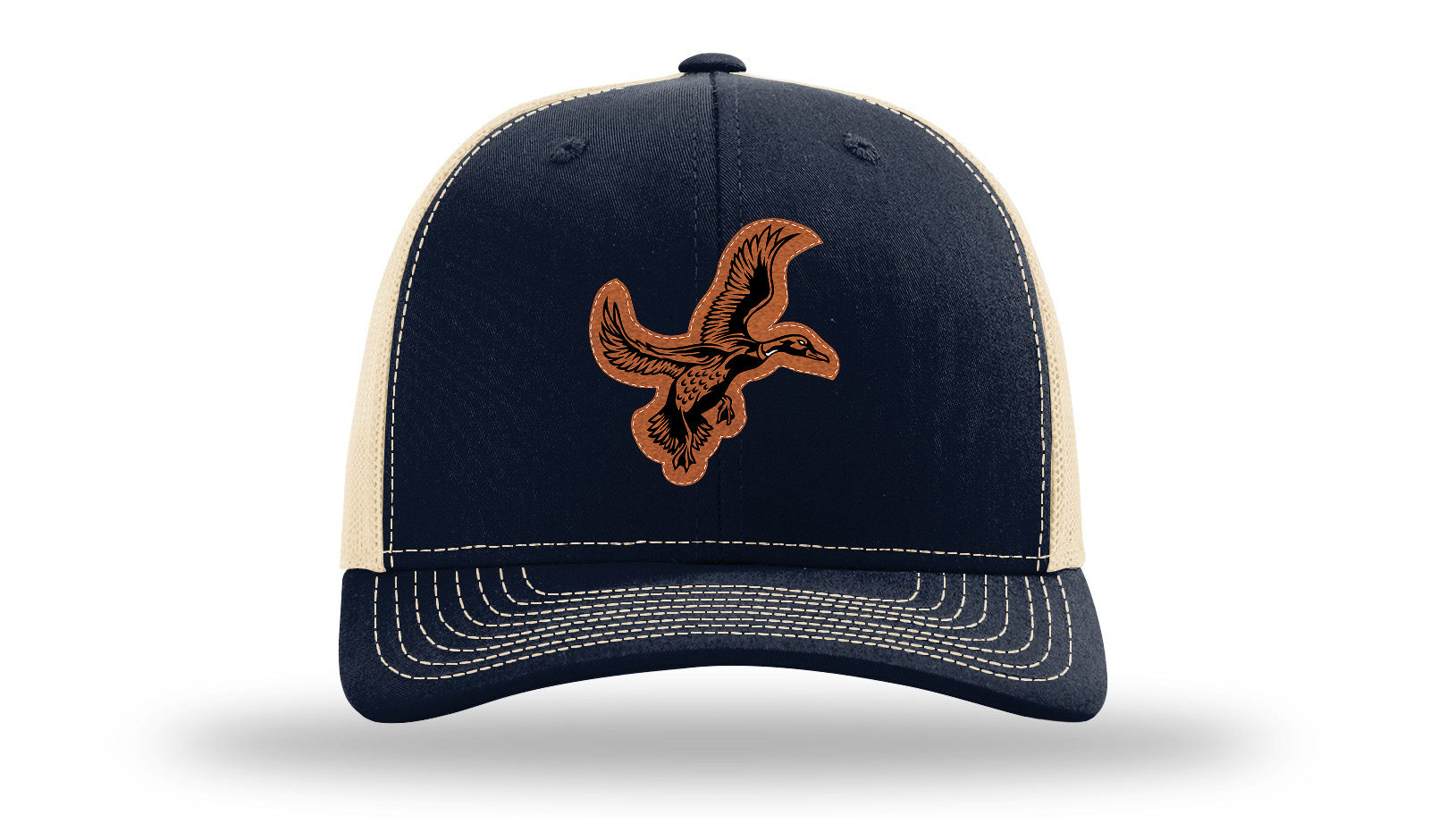 Duck Leather Patch Richardson 112 Hat-Navy /  Khaki