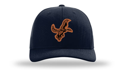 Duck Leather Patch Richardson 112 Hat-Navy