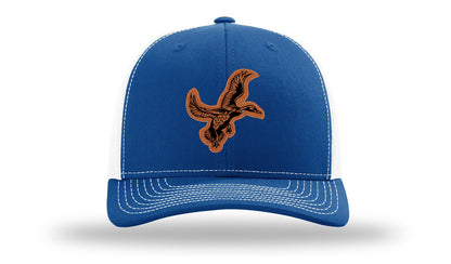 Duck Leather Patch Richardson 112 Hat-Royal / White
