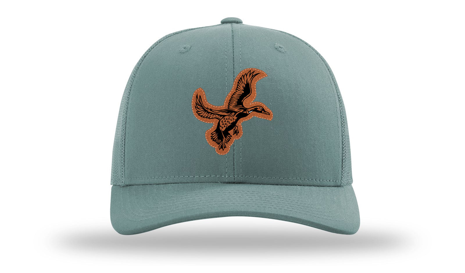 Duck Leather Patch Richardson 112 Hat-Smoke Blue