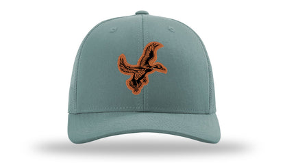 Duck Leather Patch Richardson 112 Hat-Smoke Blue