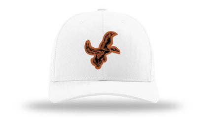 Duck Leather Patch Richardson 112 Hat-White
