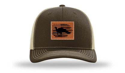 Turkey Flag Leather Patch Richardson 112 Hat-Brown / Khaki