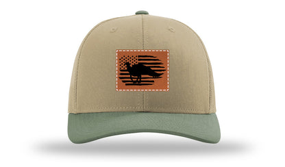 Turkey Flag Leather Patch Richardson 112 Hat-Khaki / Loden - CMB