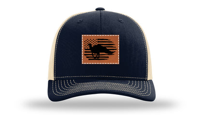 Turkey Flag Leather Patch Richardson 112 Hat-Navy /  Khaki