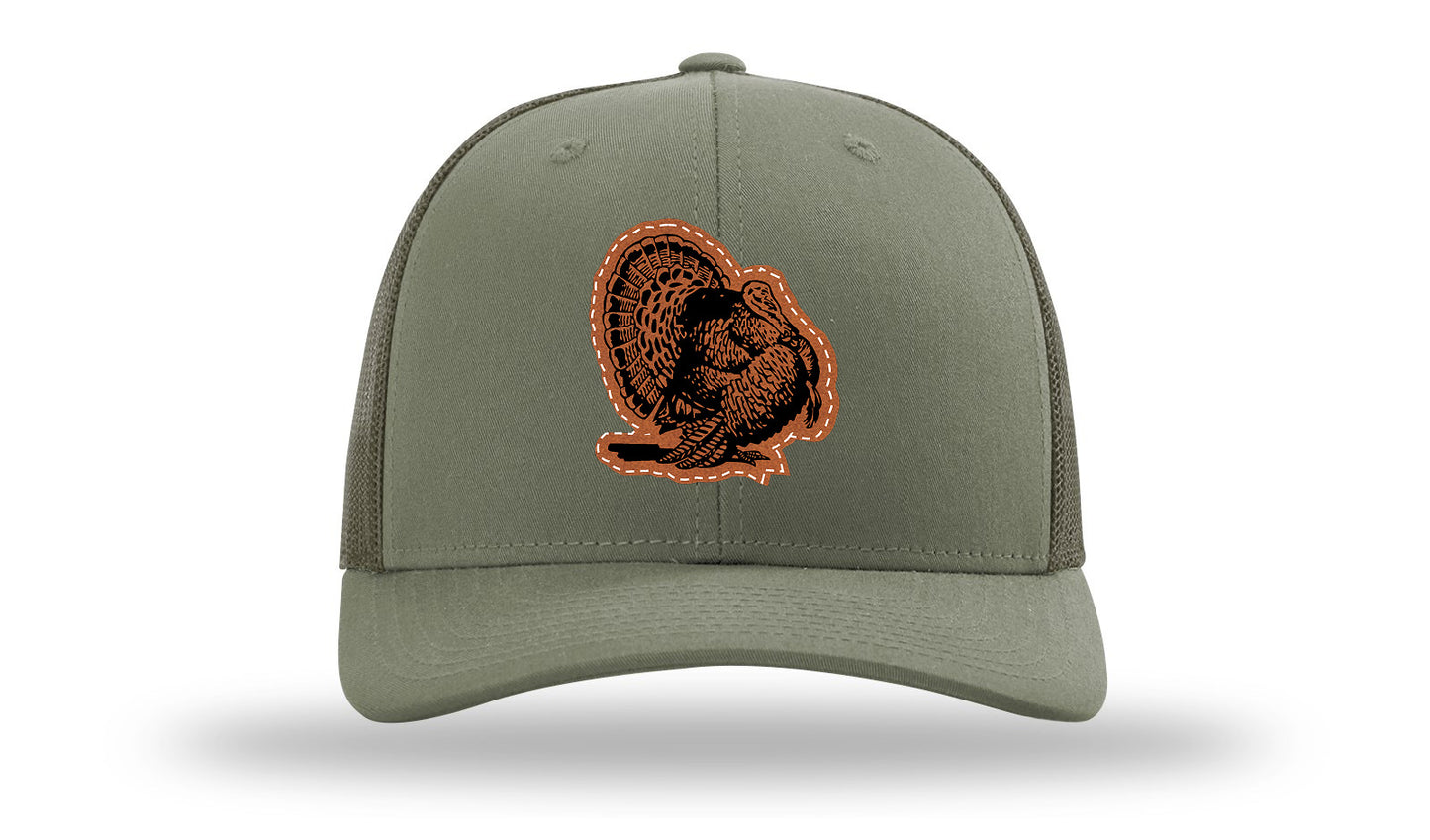 Turkey Strut Leather Patch Richardson 112 Hat-Loden
