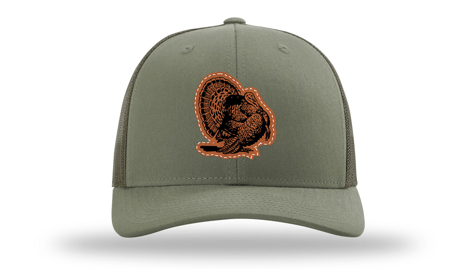 Turkey Strut Leather Patch Richardson 112 Hat-Loden