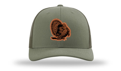 Turkey Strut Leather Patch Richardson 112 Hat-Loden