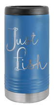 Load image into Gallery viewer, Just Fish Laser Engraved Slim Can Insulated Koosie

