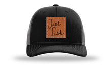Load image into Gallery viewer, Just Fish Leather Patch Richardson 112 Hat
